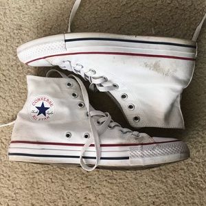 High top white converse